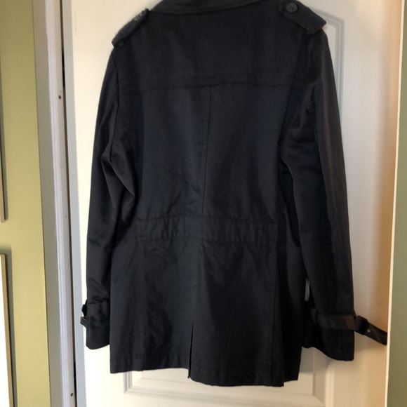 Navy blue Zara men’s raincoat - Long Jacket - Picture 7 of 12